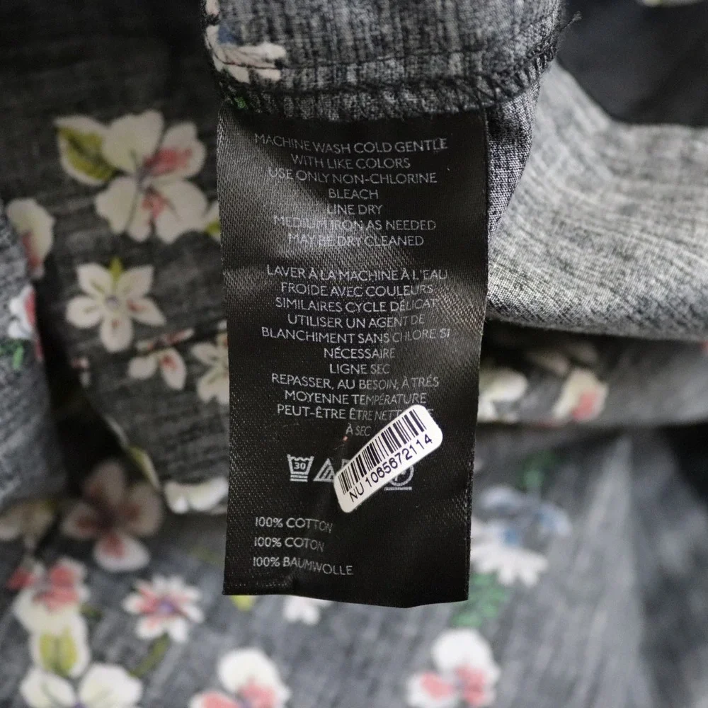 Anthropologie Somerset Maxi Dress Black Floral 3X Tiered Smocked - Picture 11 of 12